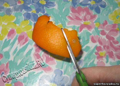 Игрушки из шкурок апельсин