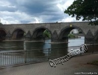 Мост Бодуена в городе Кобленц в Германии