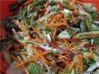 овощной салат по-корейски с баклажанами