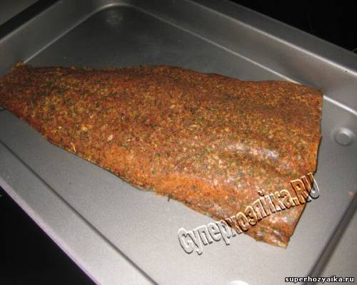 рецепт маринованного лосося