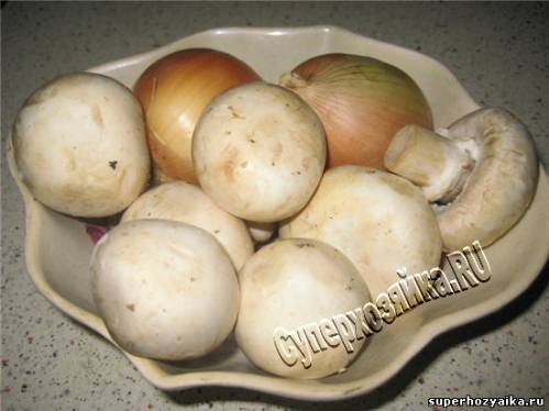 Рецепт грибной начинки для блинов