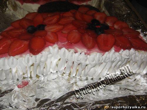 Бисквитный торт для ребенка на день рождения